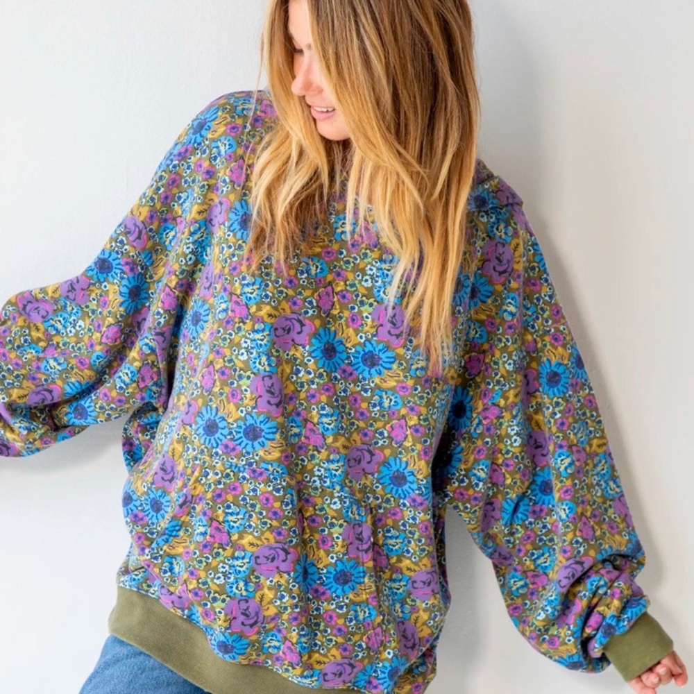 NATURAL LIFE 🌼 Oversized Floral Sweatshirt 🌼